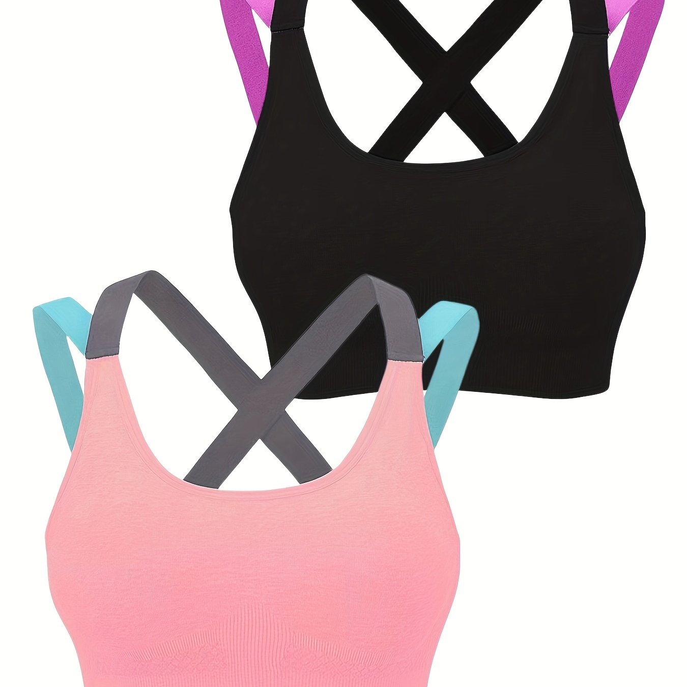 Summer Outer Wear Beautiful Back No Steel Ring Vest Type Sleep Sports Underwear Female Yoga Running Fitness Sports Bra Thin easy-shop-bay