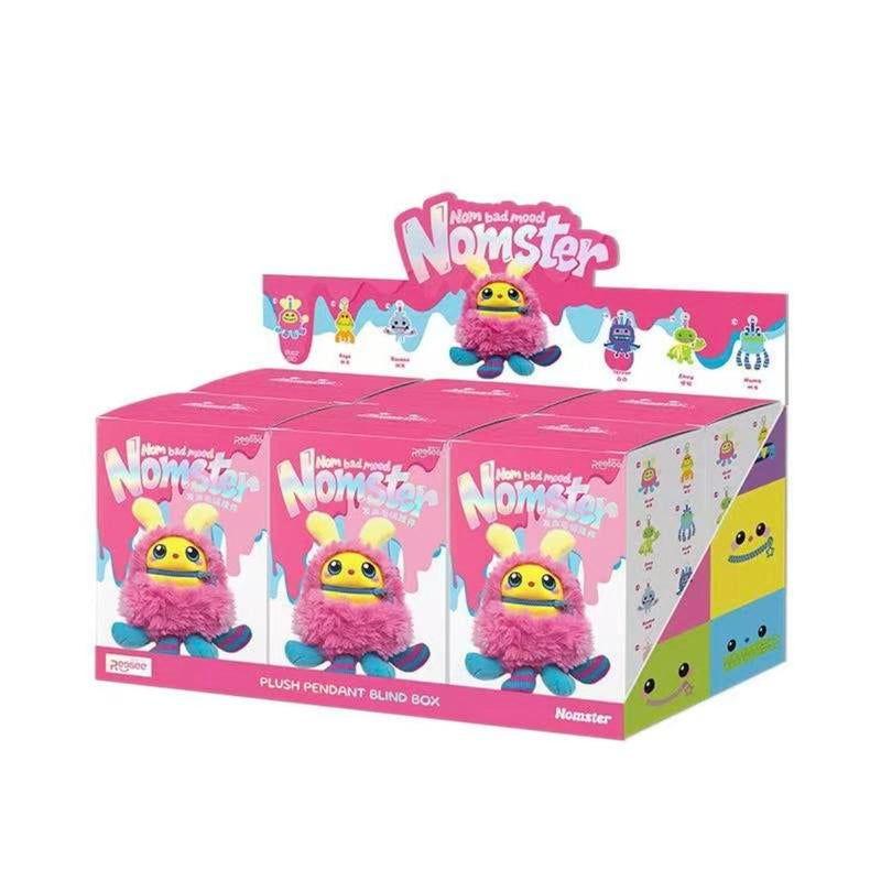 Nomster-Nom Bad Mood Sound Plush Keychain Blind Box – Cute & Fun Collectible with Unique Sounds, Perfect Gift for Plush Lovers