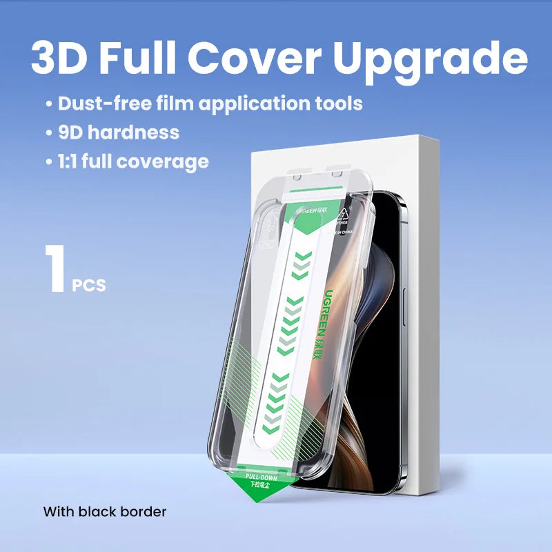 UGREEN Dust-free Screen Protector For iPhone 16 Pro Max Tempered Glass For iPhone 16 Pro Screen Protectors 15Pro Plus Film easy-shop-bay