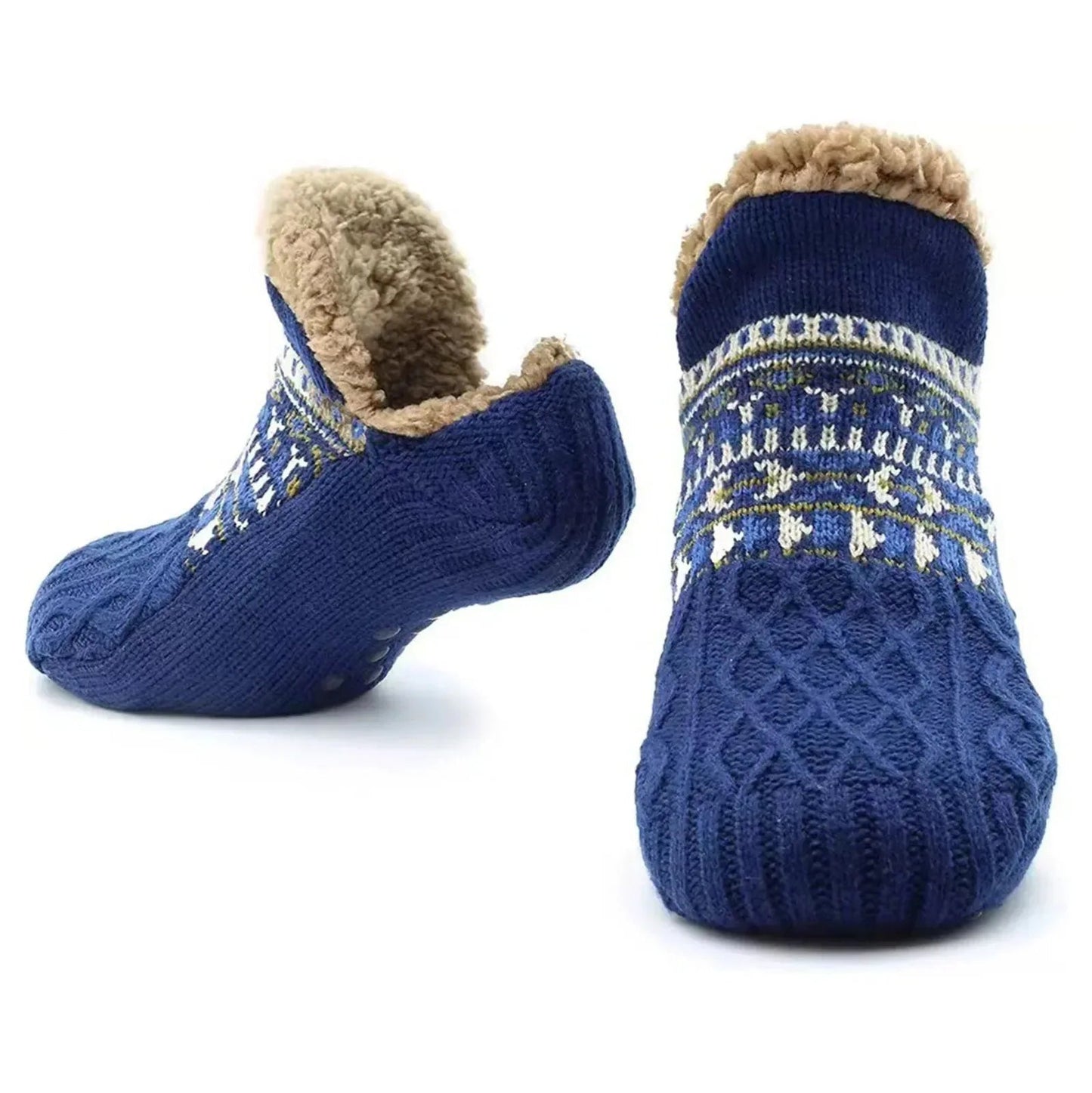 Super Warm Winter Non-slip Floor Socks Women Men Snow Socks Sleep Carpet Socks Slippers Socks Women Velvet Boot Unsiex Home Wear easy-shop-bay