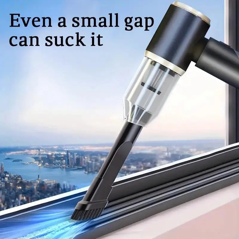 4-in-1 High-Performance Handheld Rechargeable Vacuum Cleaner for Car and Home Use, Ideal for Pet Hair Removal, Compact Design with Strong Suction