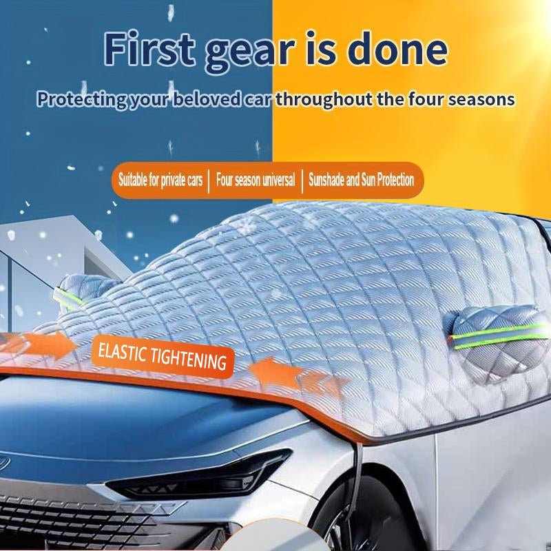 Tiktokshopblackfriday Car Windshield Snow Cover Sun Shade Winter Dust Rain Ice Frost Guard Protector Durable Design for Year round Weather Protection & Summer Sunshade