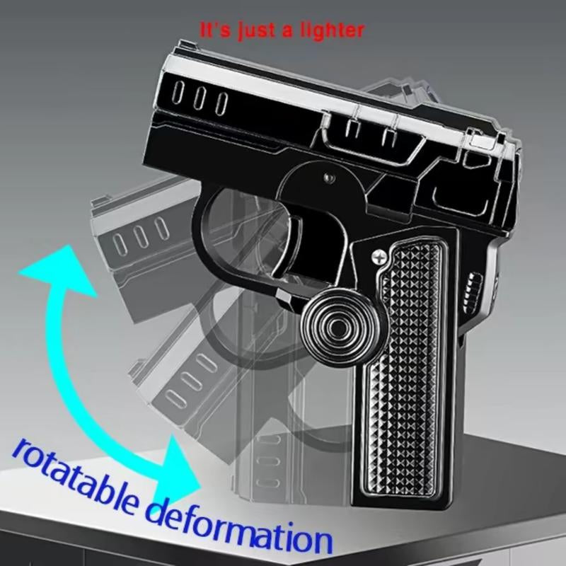 (Limited-Time Activities) Rotatable Foldable Lighter Refillable Windproof Torch Lighter for Cooking (No Fuel) Torch Lighter Kitchen Metal-Special Birthday Gift-Men'S Gift Ideas