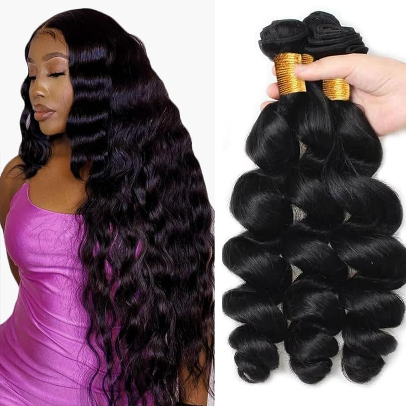 Body Wave Human Hair Bundles 24 32 34 Inch 12A Body Wave Bundles Unprocessed Brazilian Virgin Hair 3 Bundles Human Hair Deals Real Human Hair Natural Black Colo for Woman