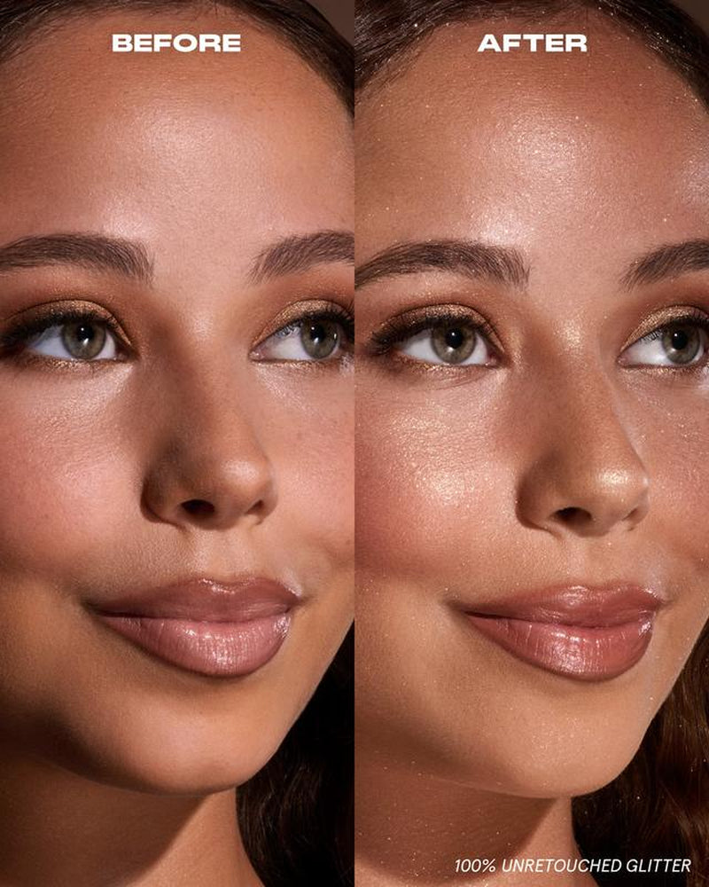 On ‘Til Dawn Waterproof Glitter Setting Spray in Brown Sugar