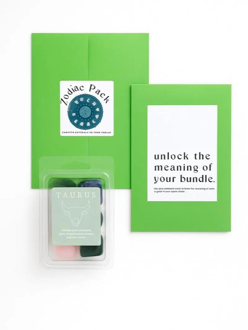 Zodiac Crystal Collection: Six Intuitively Selected Crystals for Your Astrological Sign with a Mini Guide and Grounding Ritual for Enhanced Courage and Clarity