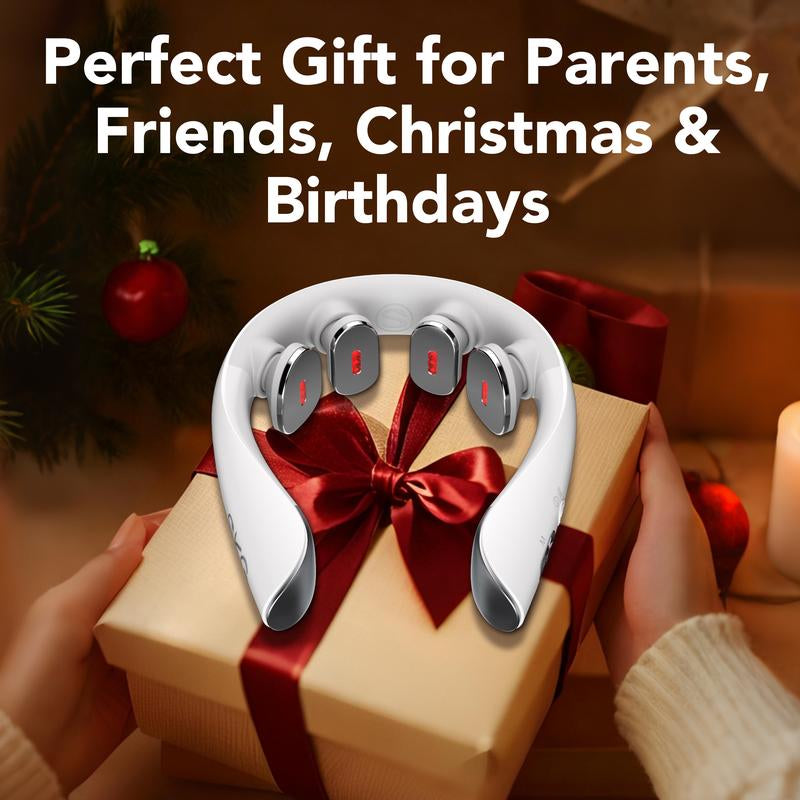 SKG Neck Massager with Heat, Electric Red Light Pulse Vibration Traction Neck Massager for Deep Tissue Pain Relief, Portable 4D Massager, Neck Relaxer,K5-3 PRO