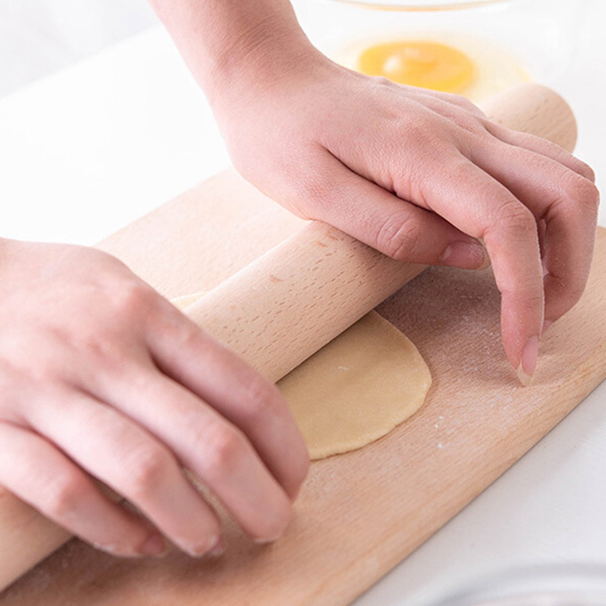 1pc High-quality Beech Wood Rolling Pin easy-shop-bay