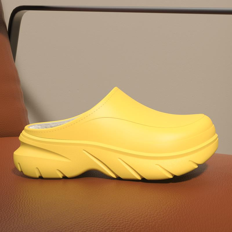 YASSIA Unisex Waterproof Fleece Lined Clogs Outdoor Non-Slip Slipper for Winter EVA Shell Cozy Walking Shoes on Cloud Women'S Shoes