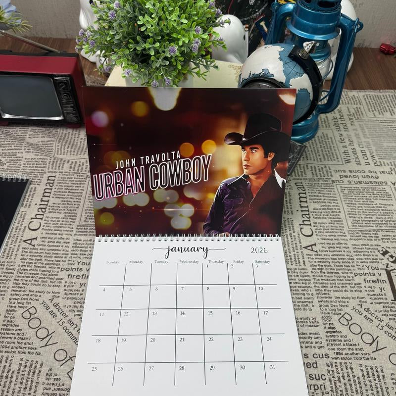 Urban Cowboy Inspired 2026 Calendar, Western Country Theme Calendar, Vintage Cowboy Fans Gift, New Year Planner, Holiday Gift Ideas