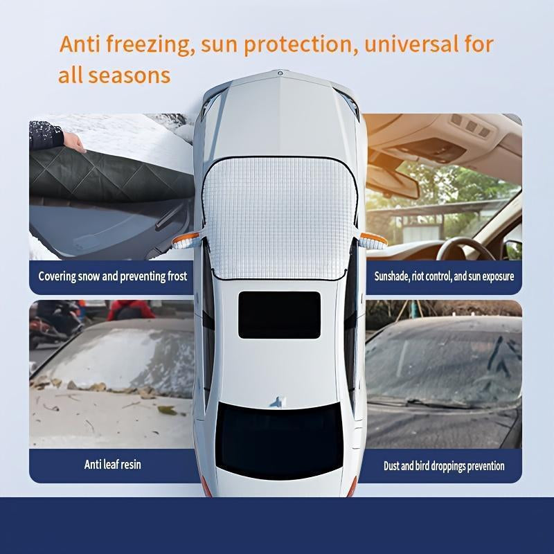Tiktokshopblackfriday Car Windshield Snow Cover Sun Shade Winter Dust Rain Ice Frost Guard Protector Durable Design for Year round Weather Protection & Summer Sunshade