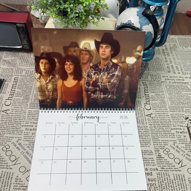 Urban Cowboy Inspired 2026 Calendar, Western Country Theme Calendar, Vintage Cowboy Fans Gift, New Year Planner, Holiday Gift Ideas