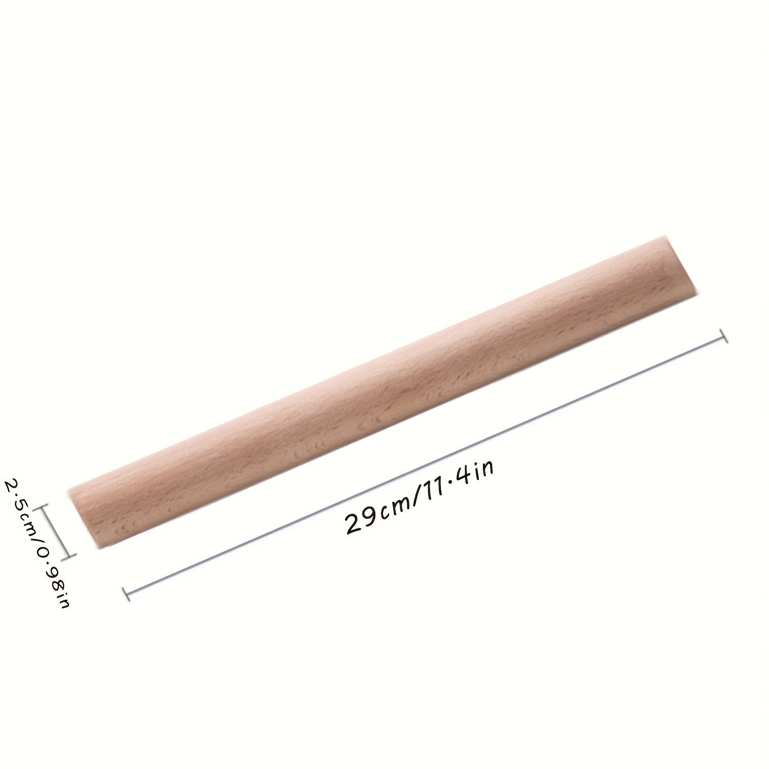 1pc High-quality Beech Wood Rolling Pin easy-shop-bay