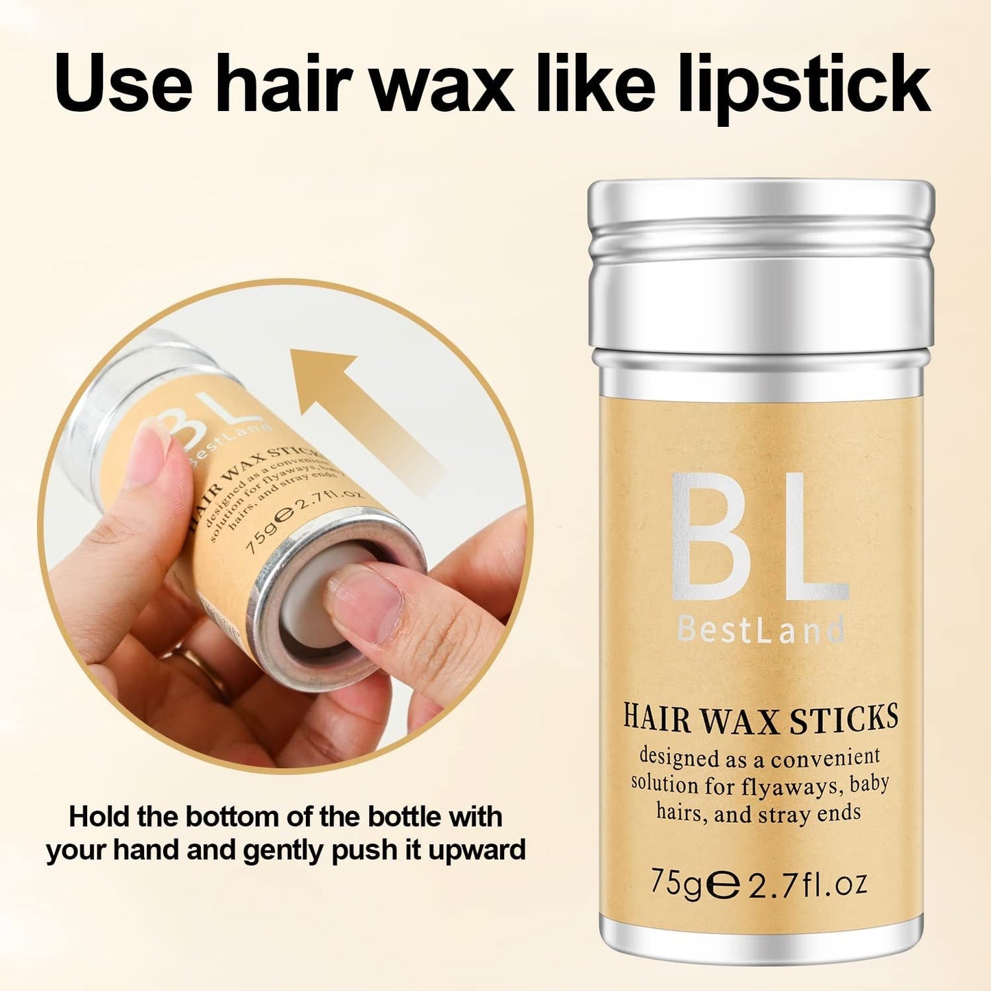 Hair Wax Stick, Flyaways Hair Styling Wax for Edge Control and Taming Youngsters' Hair easy-shop-bay