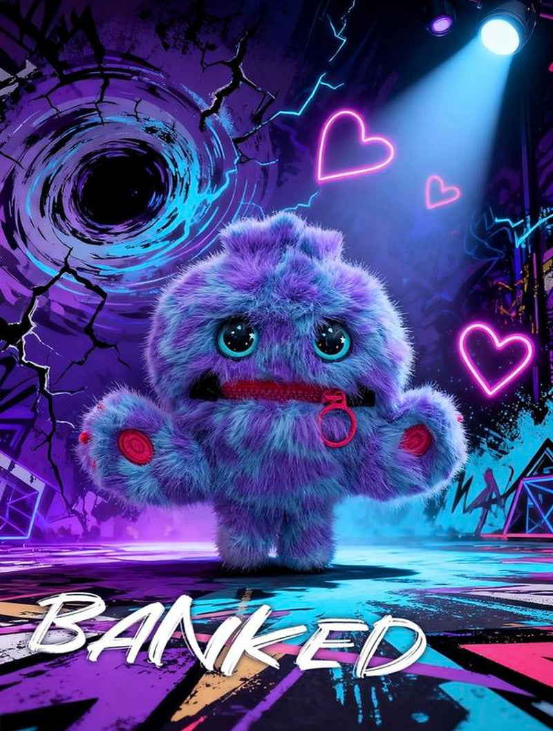 Nomster-Nom Bad Mood Sound Plush Keychain Blind Box – Cute & Fun Collectible with Unique Sounds, Perfect Gift for Plush Lovers