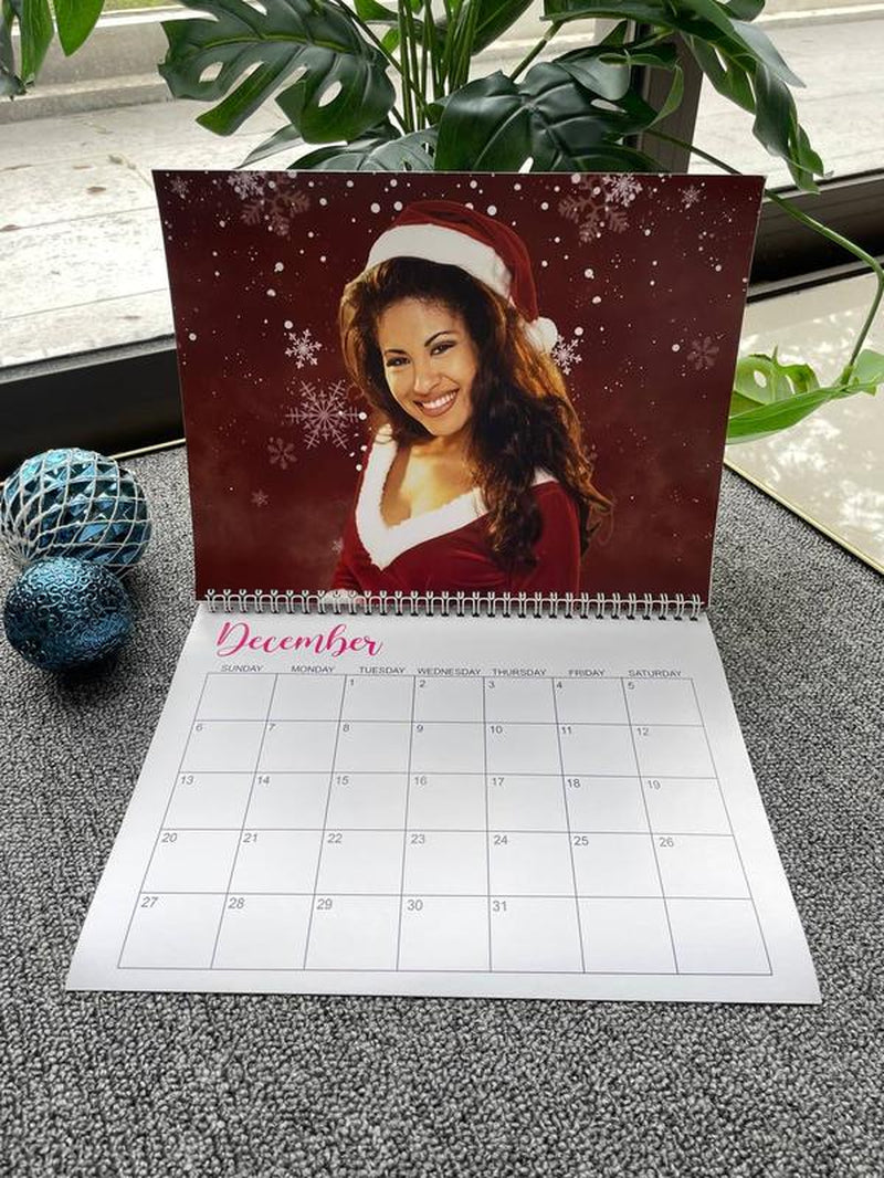 Selena Quintanilla 2026 Calendar Funny Gift for Friend, Christmas New Years Calendar