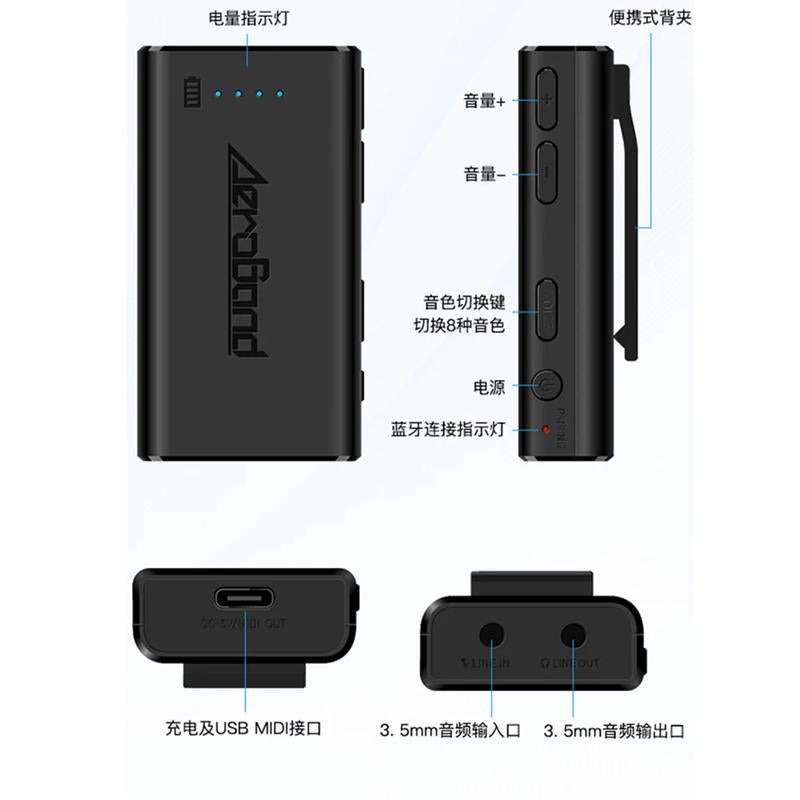 Aeroband-Pocketdrum 2 MAX Electronic Drum Set, Drum Sticks, Foot Pedals, Bluetooth Adapter, Play Drum Anywhere Anytime YOUYAN