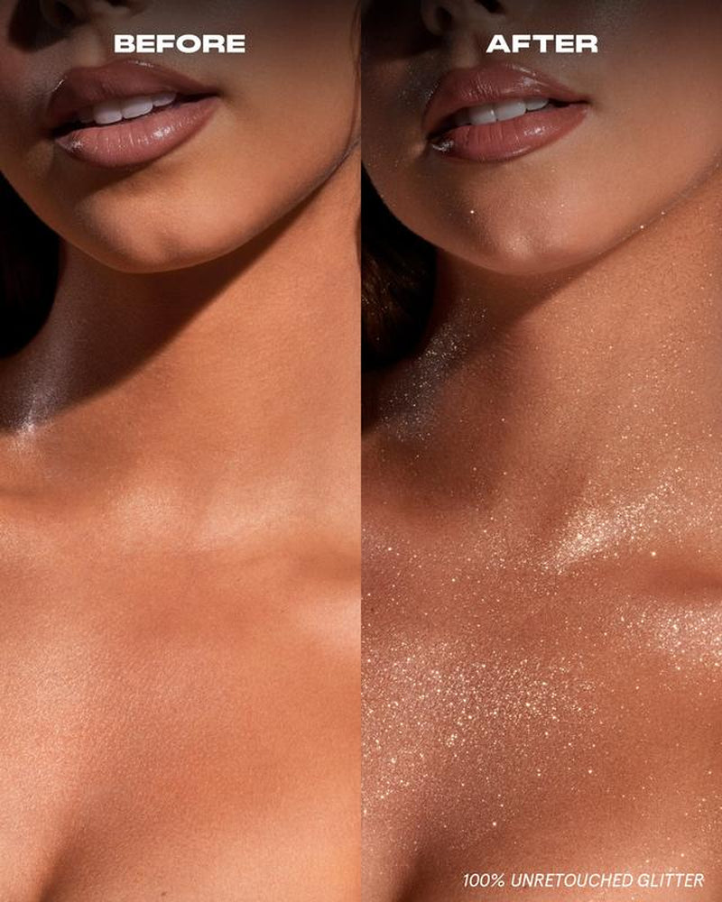 On ‘Til Dawn Waterproof Glitter Setting Spray in Brown Sugar