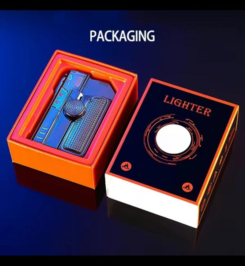 (Limited-Time Activities) Rotatable Foldable Lighter Refillable Windproof Torch Lighter for Cooking (No Fuel) Torch Lighter Kitchen Metal-Special Birthday Gift-Men'S Gift Ideas