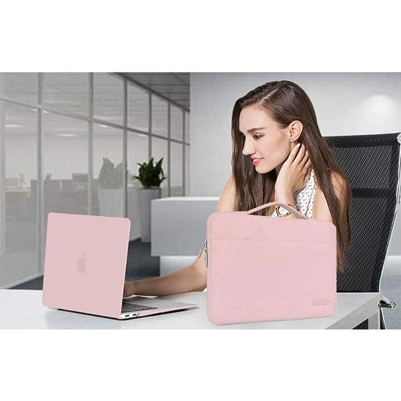 MOSISO Macbook Air 13" Case A2337 A2179 A1932 2021-2018 M1 Chip Hard Shell Cover Puffy Bag Keyboard Skin Screen Film Webcam Cover Shockproof Laptop Sleeve