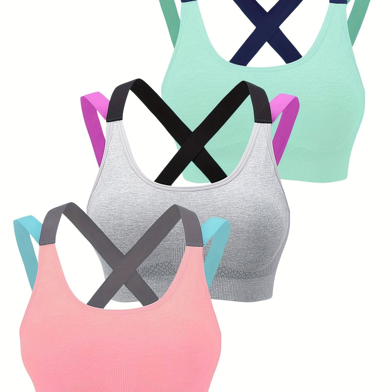 Summer Outer Wear Beautiful Back No Steel Ring Vest Type Sleep Sports Underwear Female Yoga Running Fitness Sports Bra Thin easy-shop-bay