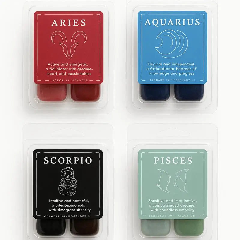 Zodiac Crystal Collection: Six Intuitively Selected Crystals for Your Astrological Sign with a Mini Guide and Grounding Ritual for Enhanced Courage and Clarity