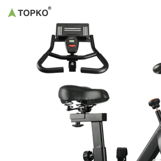 TOPKO US Warehouse Indoor Exercise Bike Cardio Exercise Spin Bike Magnetic Control Silent Bike easy-shop-bay