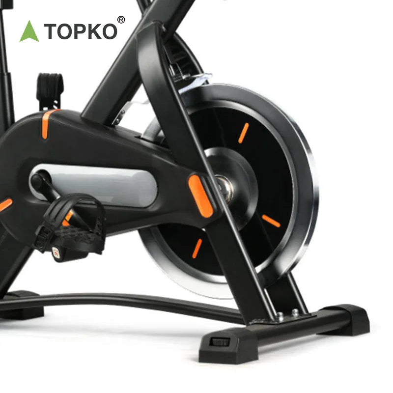 TOPKO US Warehouse Indoor Exercise Bike Cardio Exercise Spin Bike Magnetic Control Silent Bike easy-shop-bay
