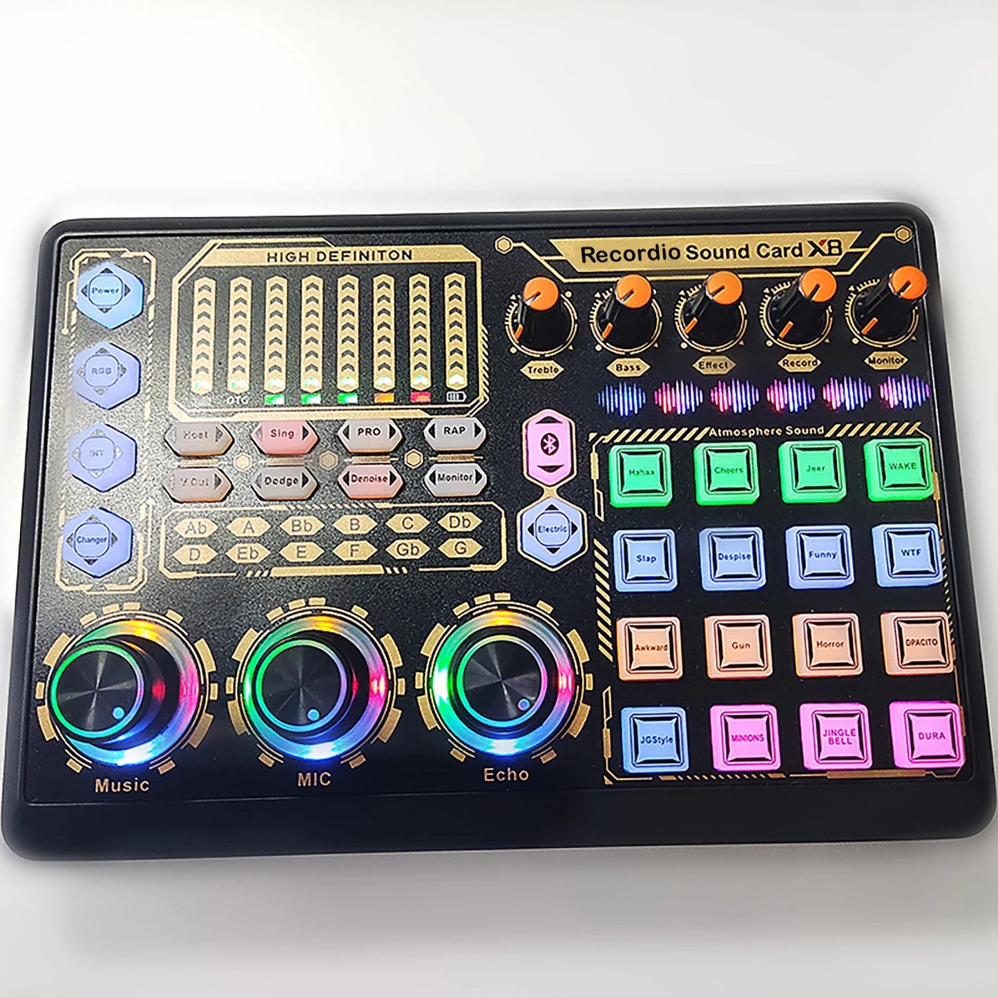 GAX-X8 New OTG Technology Quality X8 USB Sound Card External Smart Professional Connect Phone and Tablet easy-shop-bay