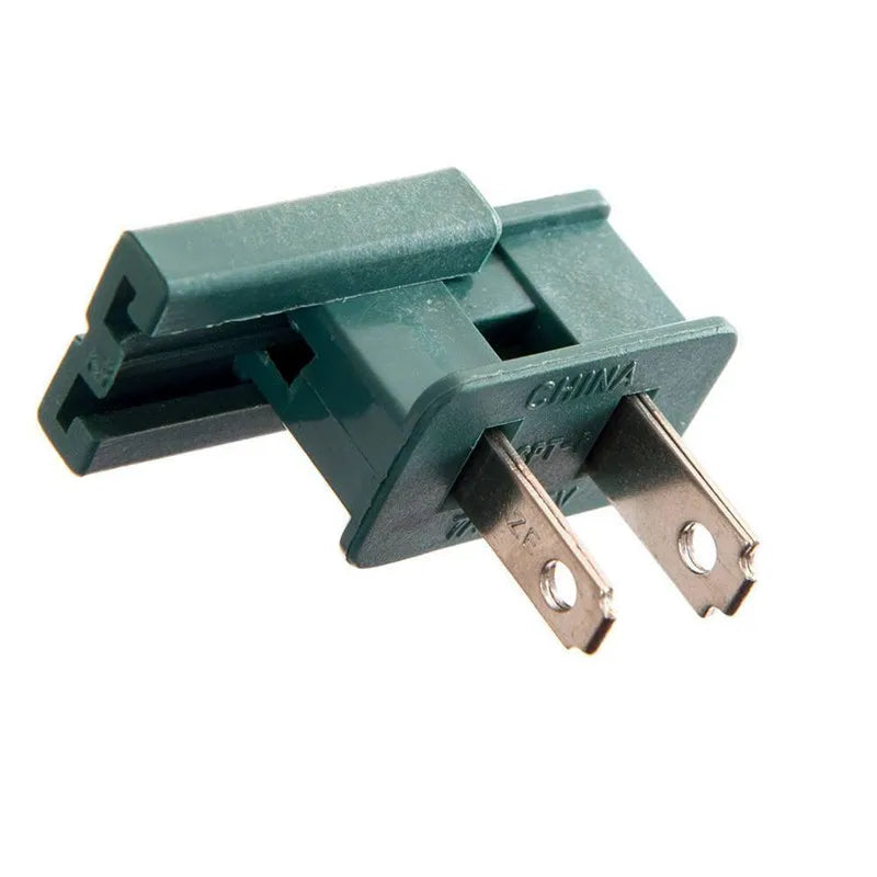 Green SPT-1 Christmas Holiday Lighting Male Slip Plug Vampire Gilbert Zip Plug easy-shop-bay