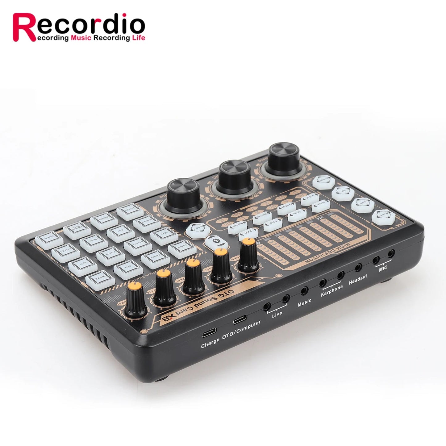 GAX-X8 New OTG Technology Quality X8 USB Sound Card External Smart Professional Connect Phone and Tablet easy-shop-bay