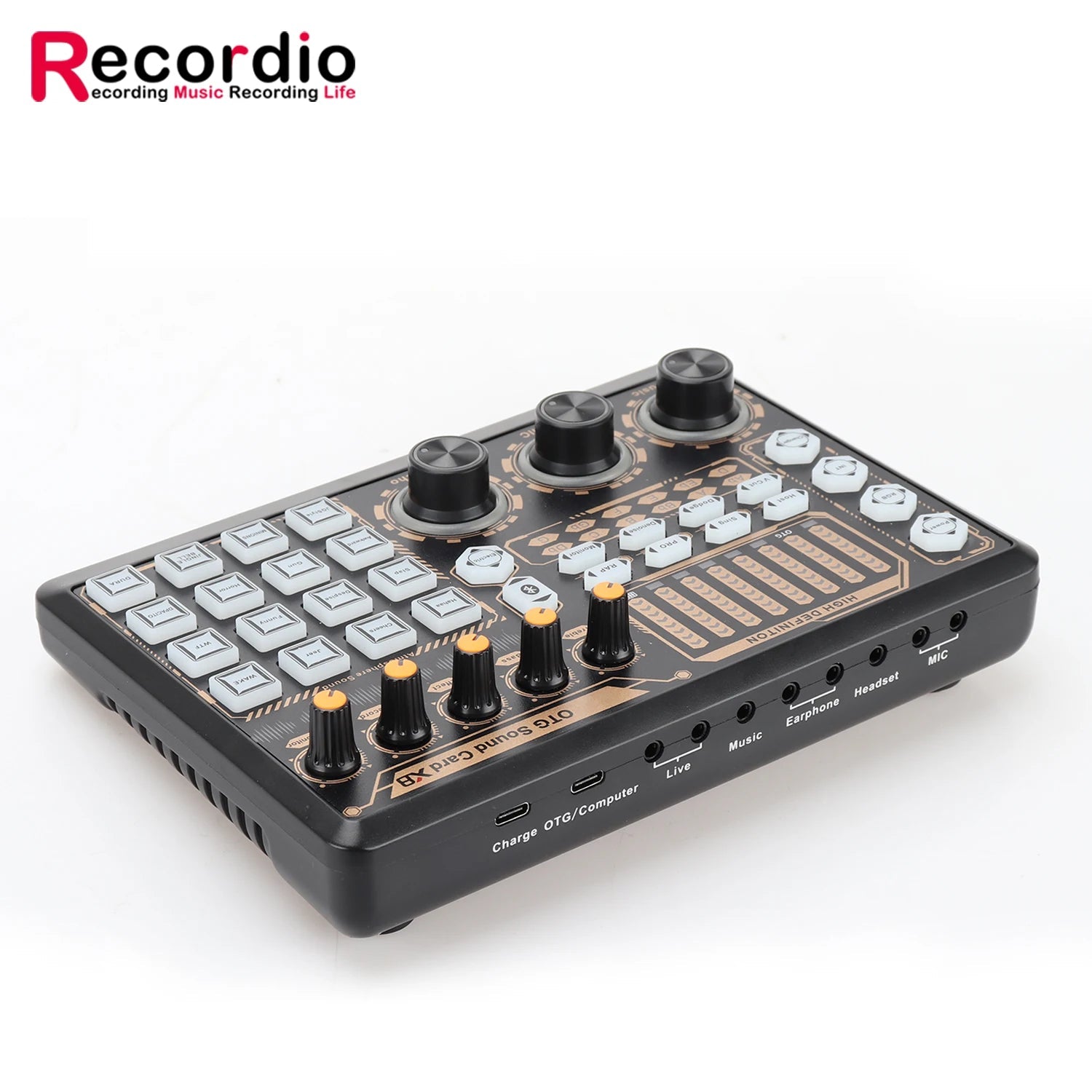 GAX-X8 New OTG Technology Quality X8 USB Sound Card External Smart Professional Connect Phone and Tablet easy-shop-bay