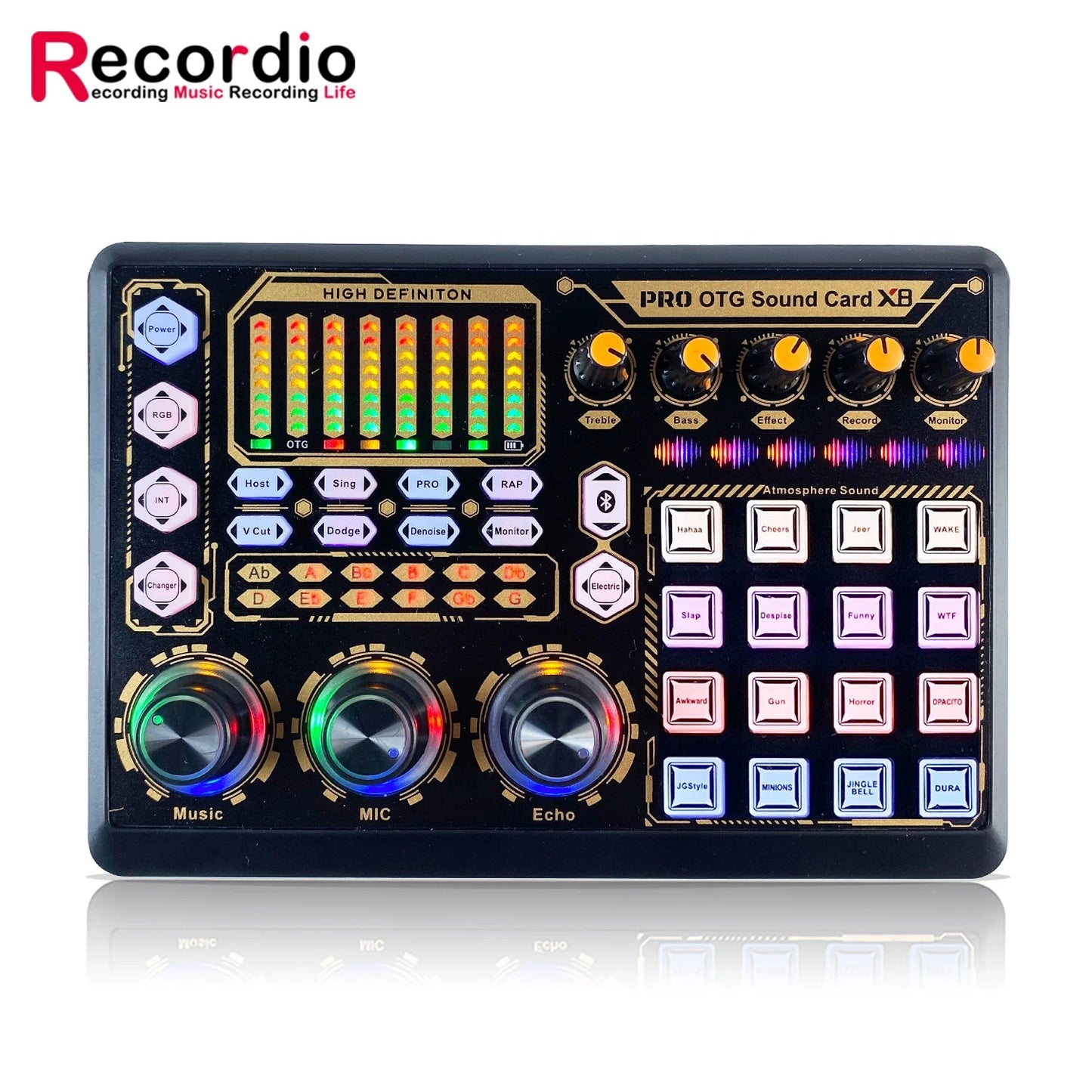 GAX-X8 New OTG Technology Quality X8 USB Sound Card External Smart Professional Connect Phone and Tablet easy-shop-bay