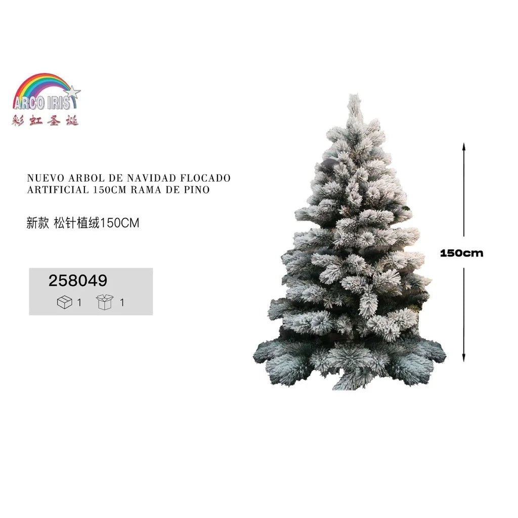 New 150cm Flocked Christmas Tree - Christmas Decoration easy-shop-bay