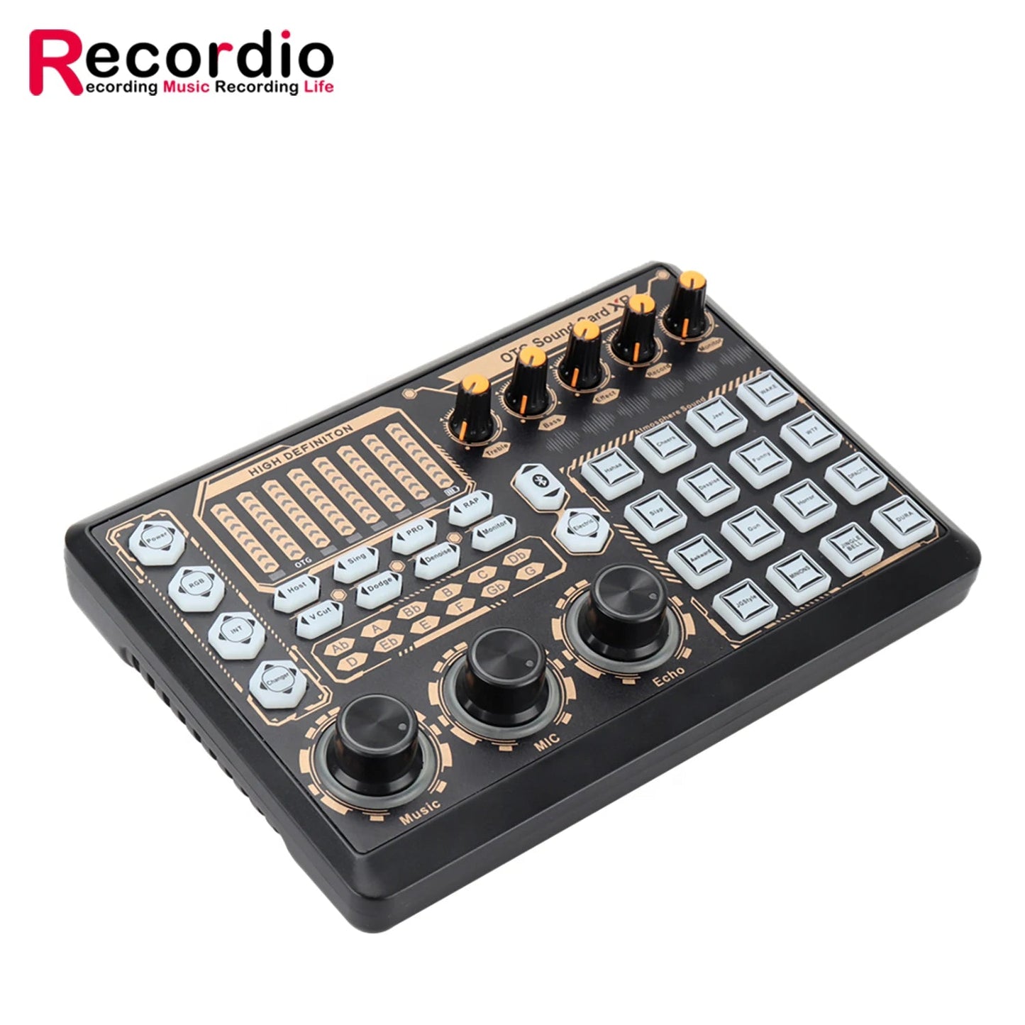 GAX-X8 New OTG Technology Quality X8 USB Sound Card External Smart Professional Connect Phone and Tablet easy-shop-bay