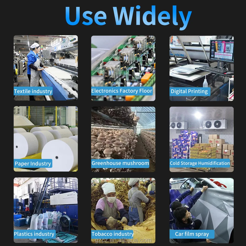 Factory Supplying Growroom Hot and Cold Double Spray Large Humidifier for Room Ultra Sonic Humidifier easy-shop-bay