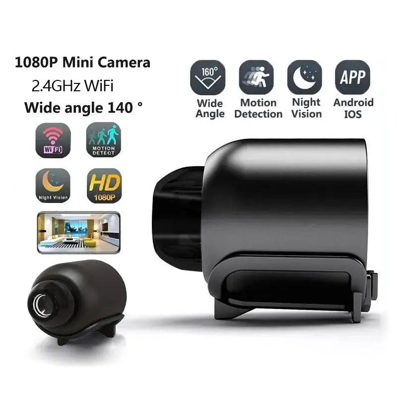 New X5Mini Night Vision 1080P Wireless Surveillance Camera Lightweight Clear Portable Motion Detection Premium Quality easy-shop-bay