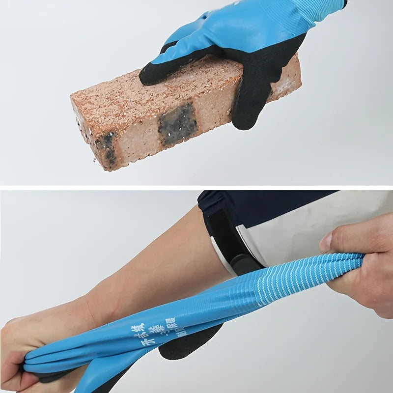 1 pair of men's cold and waterproof winter work gloves, warm and durable mechanical gloves, suitable for cold weather easy-shop-bay