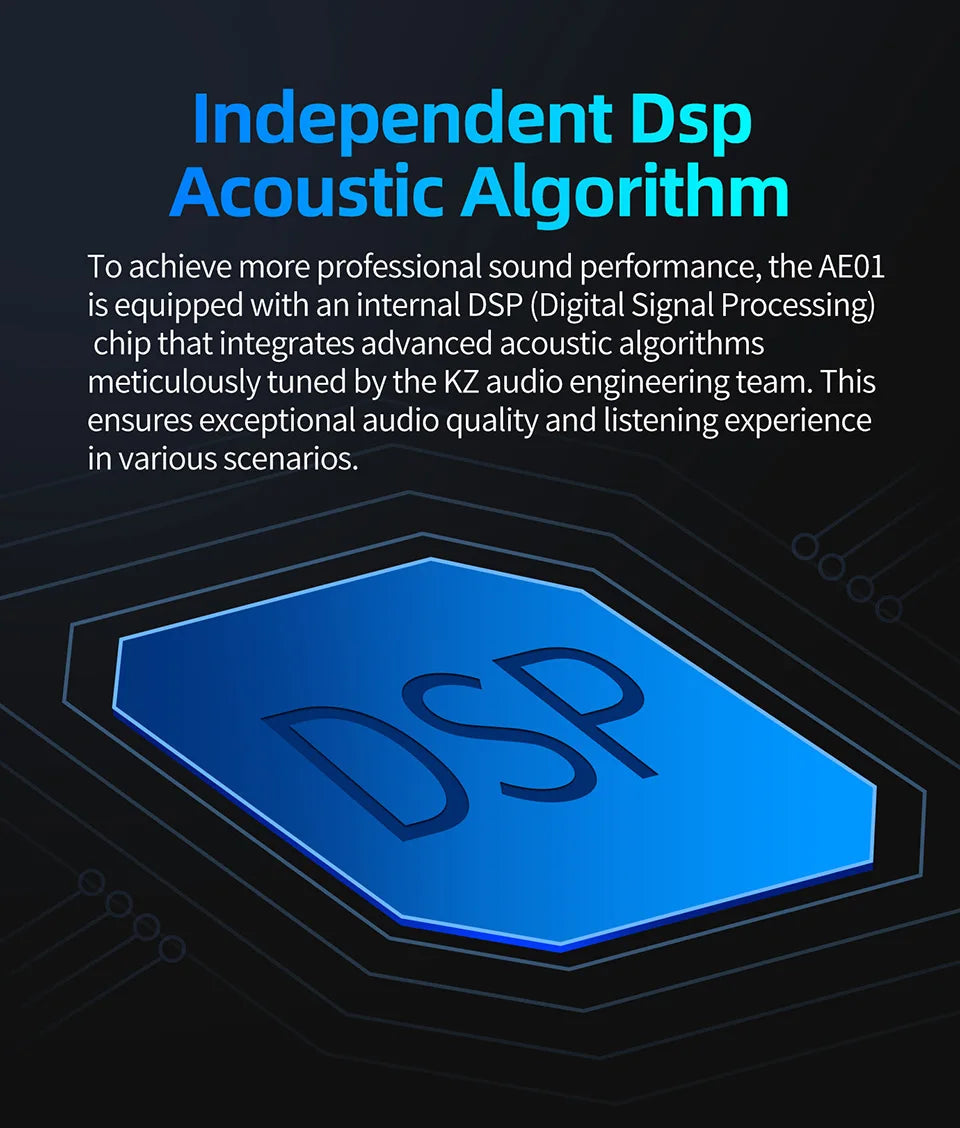 KZ AE01 Wireless Upgrade Cable Bluetooth-compatible 5.4 HIFI Wireless Ear Hook C PIN Connector With Charging Case easy-shop-bay