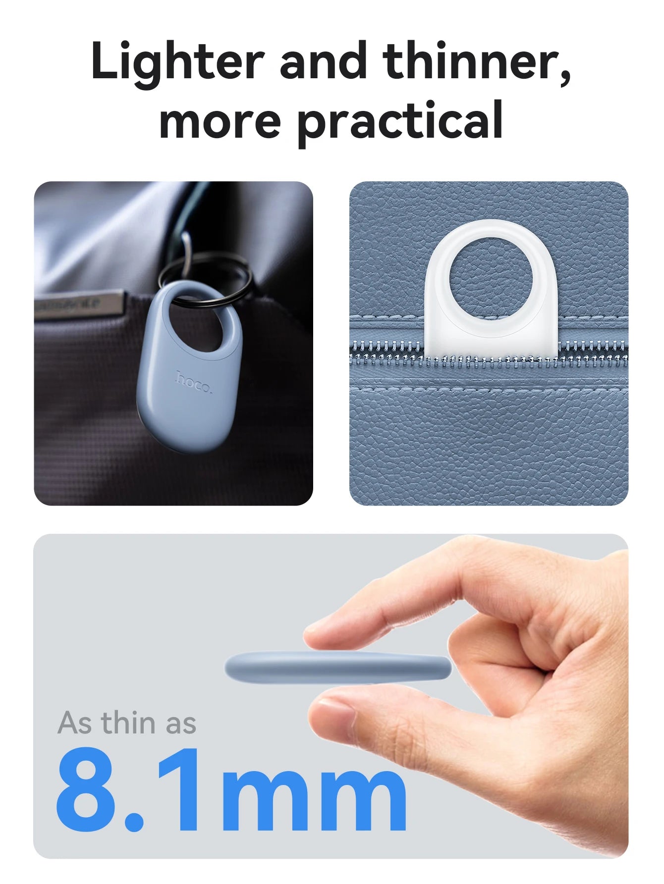 HOCO Fashion Smart Wireless Anti-Lost Position Device GPS Tracker Suppprt For Find My For Wallet Key Pet Alarm Finder Tag easy-shop-bay