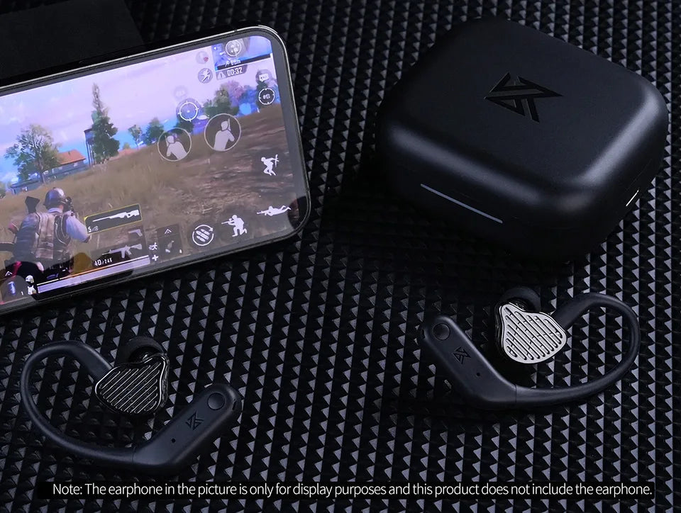 KZ AE01 Wireless Upgrade Cable Bluetooth-compatible 5.4 HIFI Wireless Ear Hook C PIN Connector With Charging Case easy-shop-bay