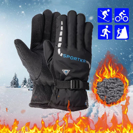 Winter Cycling Gloves Waterproof Antislip Outdoor Sports Ski Cycling Motocycle Warm Gloves Unisex Moto Equipments Accessories easy-shop-bay