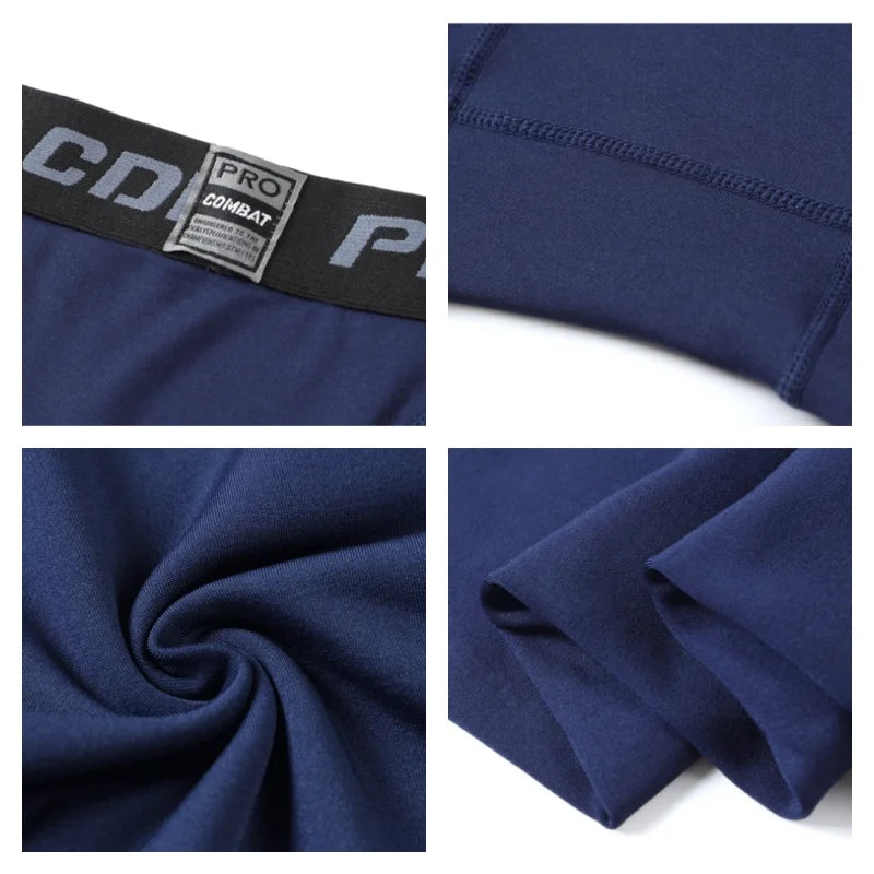 Winter Men Thermal Underwear Man Fleece Leggings Tights Warm Long Pants Thermo Compression Pants Bottoms Tights Men Clothes 3XL easy-shop-bay