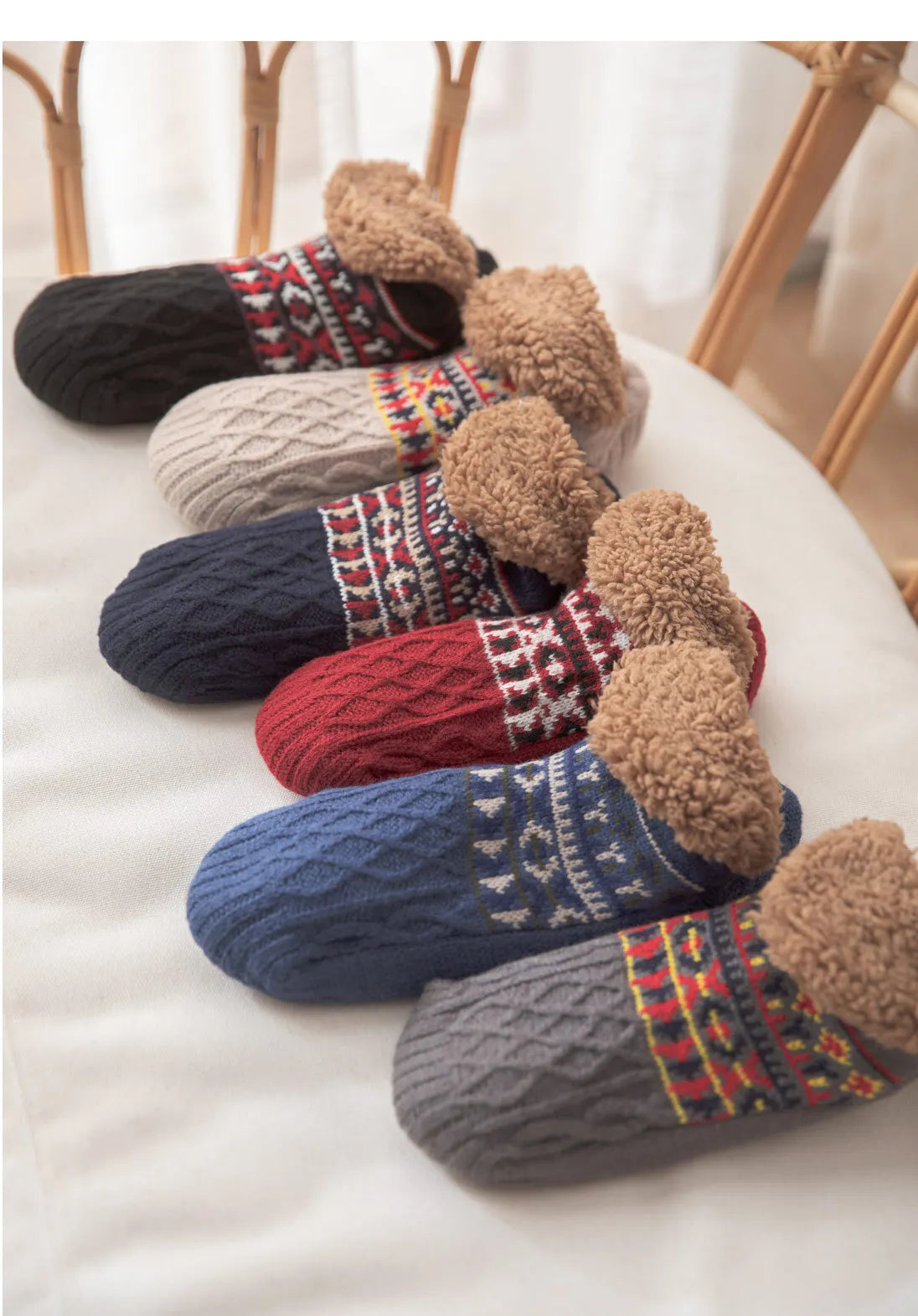 Super Warm Winter Non-slip Floor Socks Women Men Snow Socks Sleep Carpet Socks Slippers Socks Women Velvet Boot Unsiex Home Wear easy-shop-bay