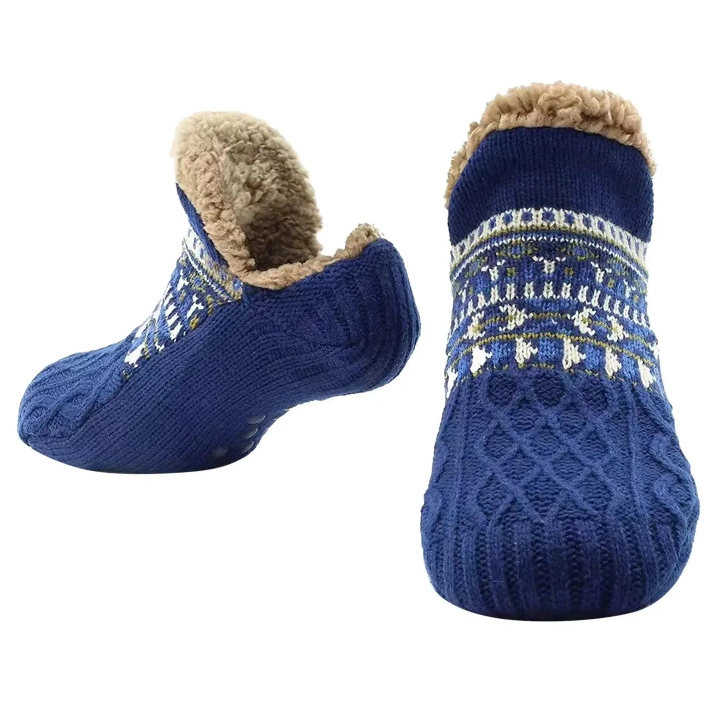 Super Warm Winter Non-slip Floor Socks Women Men Snow Socks Sleep Carpet Socks Slippers Socks Women Velvet Boot Unsiex Home Wear easy-shop-bay