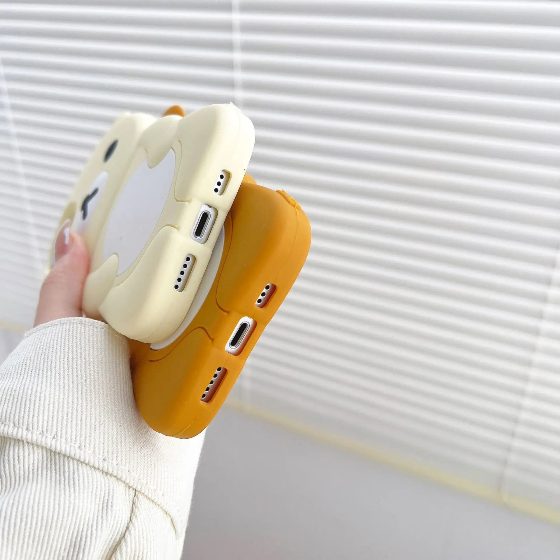 Rilakkuma Bear Silicone Soft Cover Case For iPhone 17 16 15 14 13 12 11 Pro Max mini Plus Xs XR 6 7 8 Plus easy-shop-bay