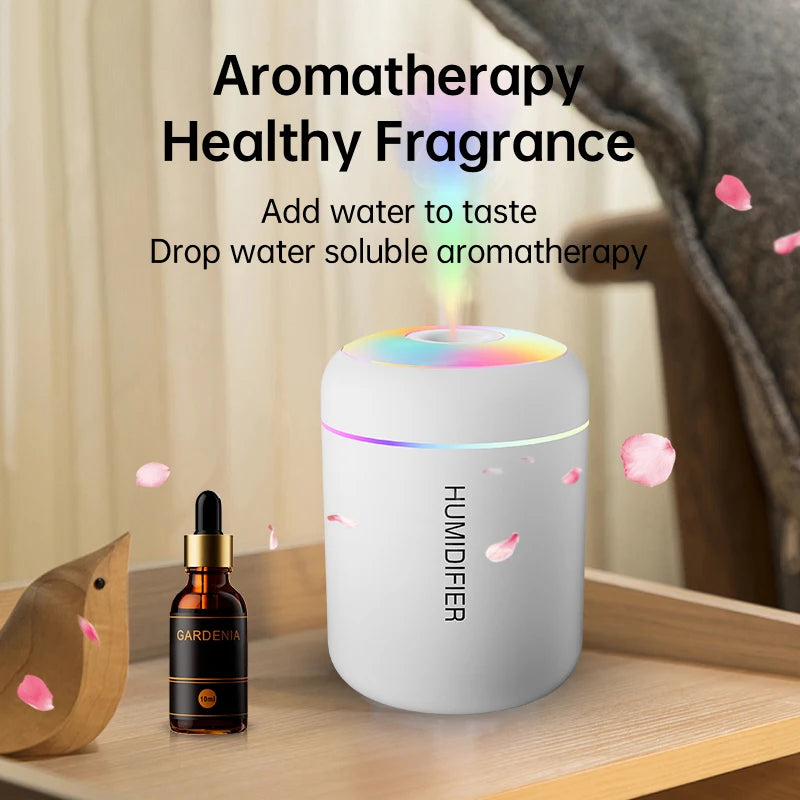 180ML Mini Air Humidifier USB Electric Aroma Diffuser Essential Oil Purifier Aromatherapy Mist Maker Lights For Car Home Bedroom easy-shop-bay