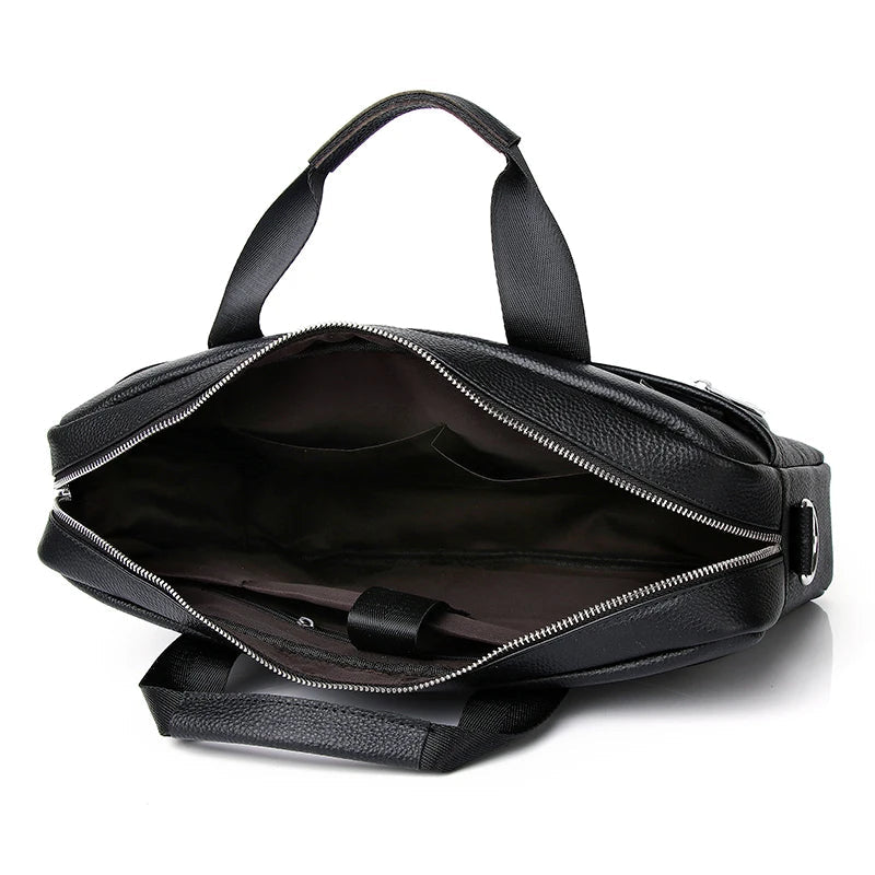 SCHLATUM Genuine Leather Briefcases Hard For Men Luxury Handbags Laptop Briefcase Bags 15.6 Inch Office Bussiness Computer Bag easy-shop-bay