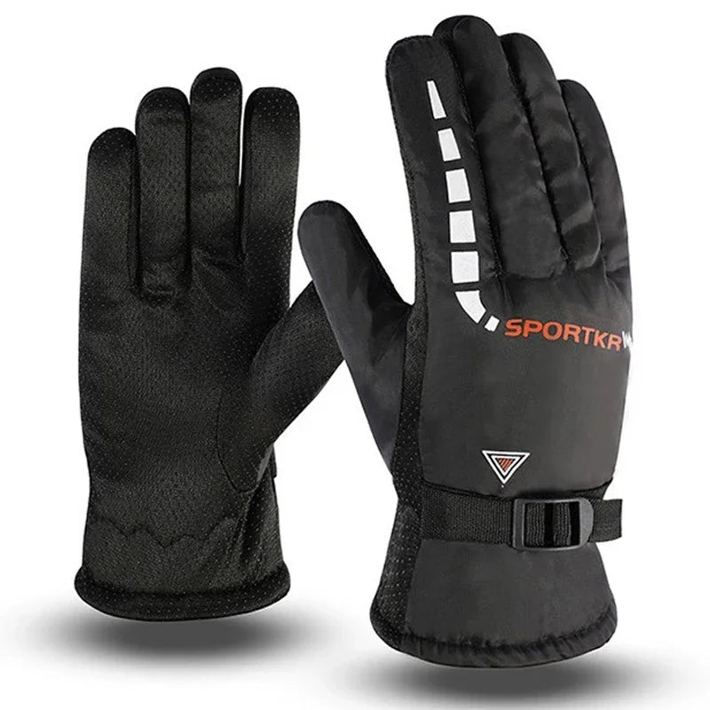 Winter Cycling Gloves Waterproof Antislip Outdoor Sports Ski Cycling Motocycle Warm Gloves Unisex Moto Equipments Accessories easy-shop-bay