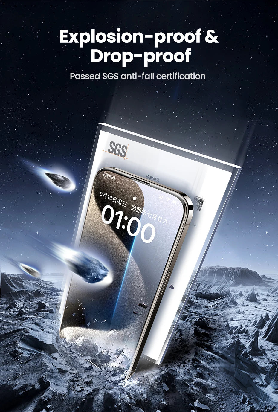 UGREEN Dust-free Screen Protector For iPhone 16 Pro Max Tempered Glass For iPhone 16 Pro Screen Protectors 15Pro Plus Film easy-shop-bay